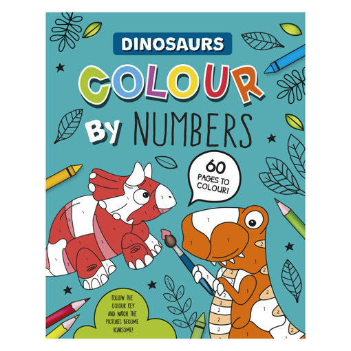 Picture of COLOUR BY NUMBERS DINOSAURS